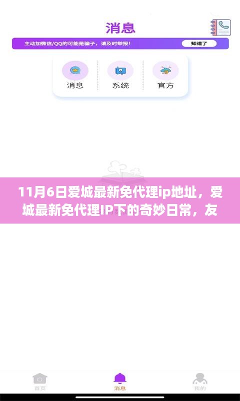 爱城最新免代理IP下的奇妙日常，友情、陪伴与温暖故事（11月6日最新IP地址分享）