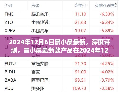 晨小晨最新产品深度评测，最新呈现与体验报告（2024年12月6日）