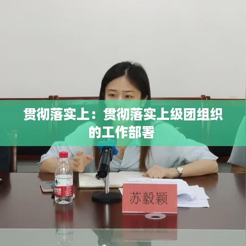 贯彻落实上：贯彻落实上级团组织的工作部署 