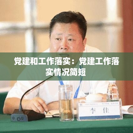 党建和工作落实：党建工作落实情况简短 