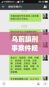 乌前旗刑事案件规范：最新刑事案件办案程序 