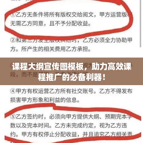 课程大纲宣传图模板，助力高效课程推广的必备利器！