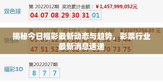 揭秘今日福彩最新动态与趋势，彩票行业最新消息速递