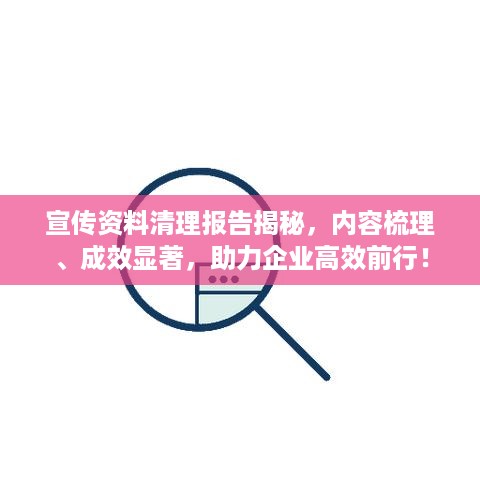宣传资料清理报告揭秘，内容梳理、成效显著，助力企业高效前行！