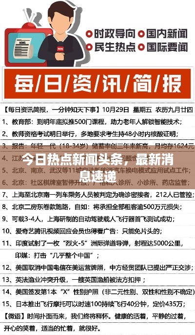 今日热点新闻头条，最新消息速递