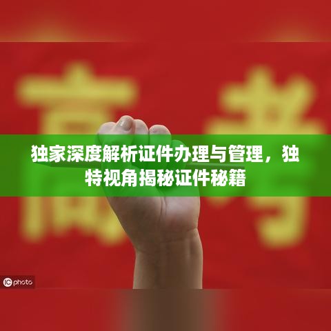 独家深度解析证件办理与管理，独特视角揭秘证件秘籍